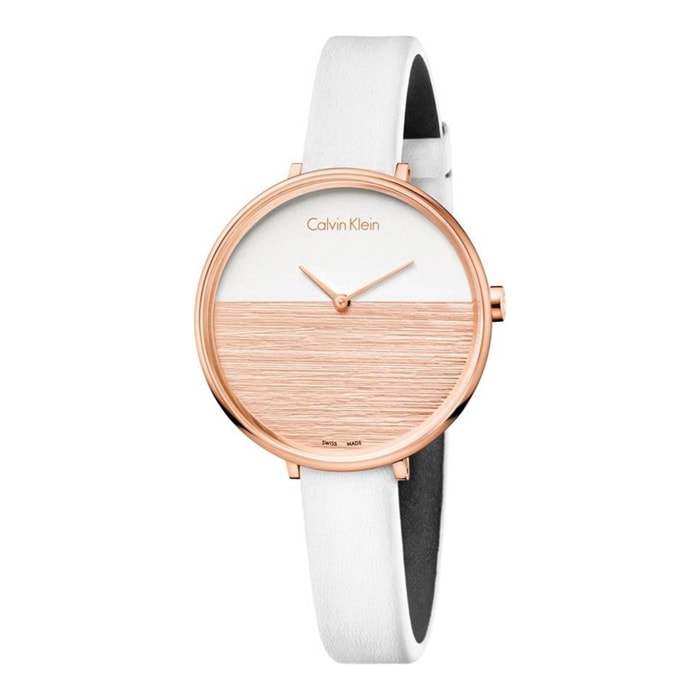 Orologio Calvin Klein RISE Pelle Bianco