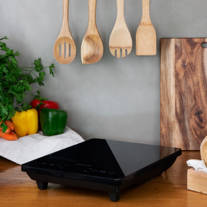 Cecotec Piano cottura a induzione Full Crystal Onyx (Colore nero)