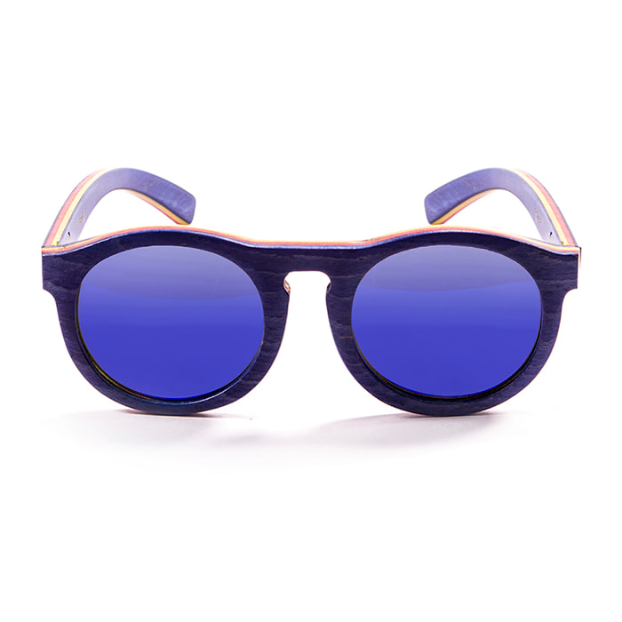 Gafas de sol OCEAN FIJI - De madera azul skate y / Revo azul