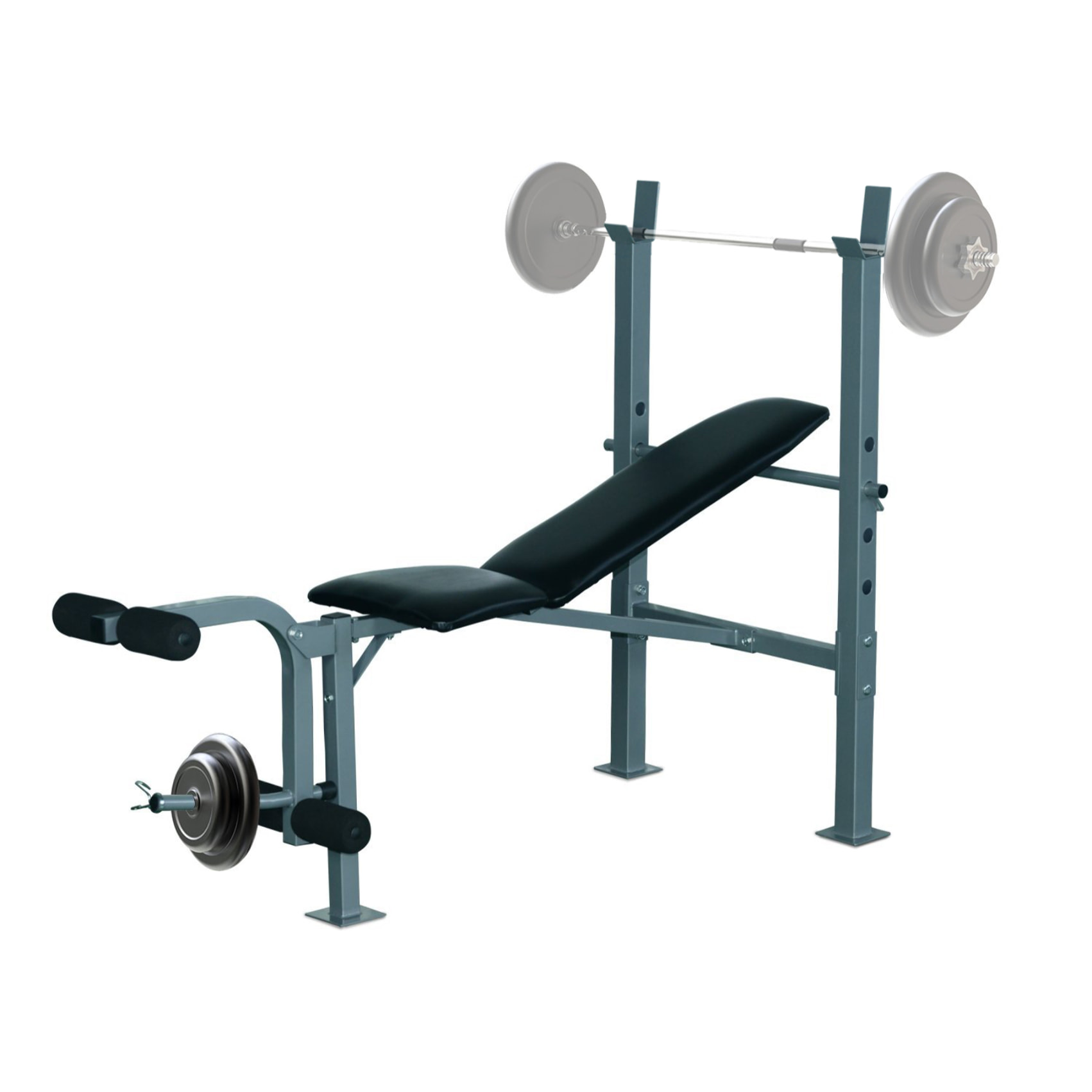 Banco de Pesas Altura Ajustable Banco de Musculación Multifuncional Máquina de Fitness Entrenar Completo con Respaldo Regulable Carga 300 kg 165x68x114 cm