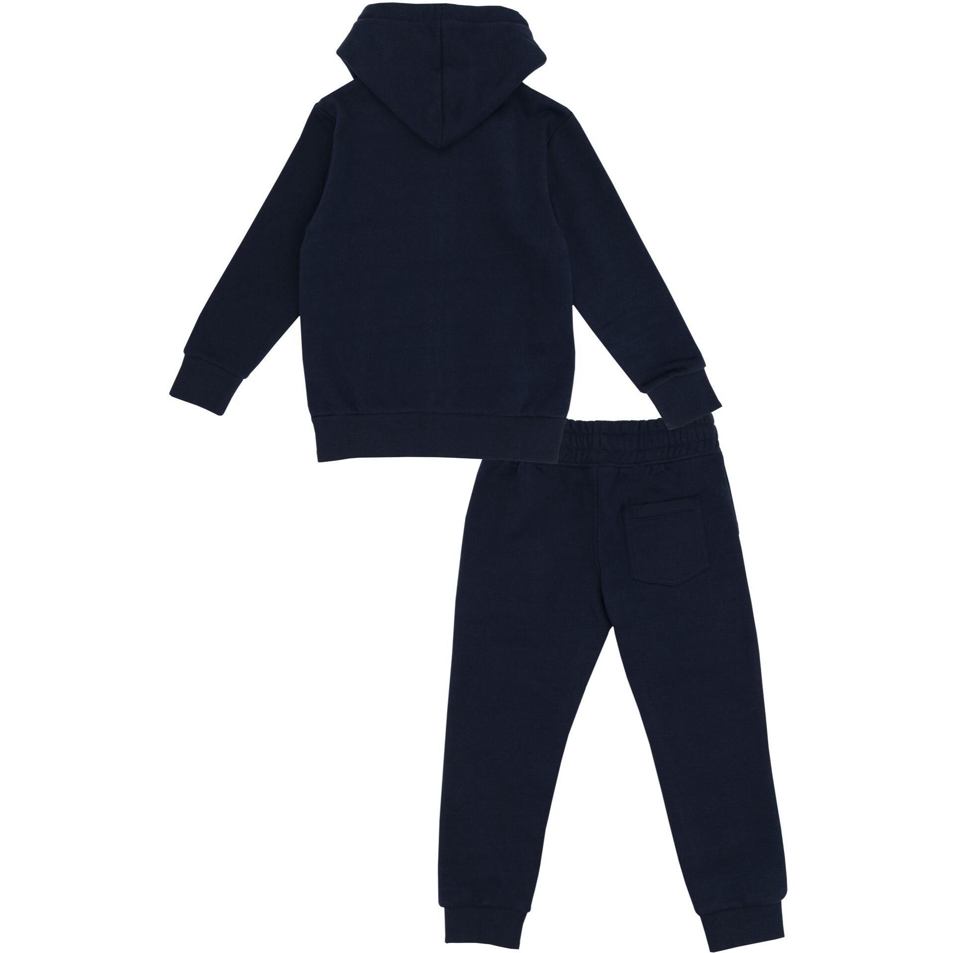 Chándal niño Leone 1947 Apparel cremallera completa capucha gris