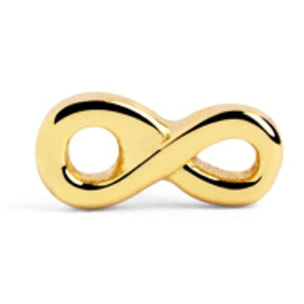 Orecchino singolo Mini Infinity Argento Placcato Oro