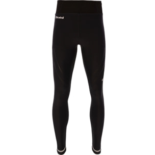 PANTALÓN DE COMPRESIÓN RUNNING LARGO PARA HOMBRE BLUEBALL EN NEGRO.