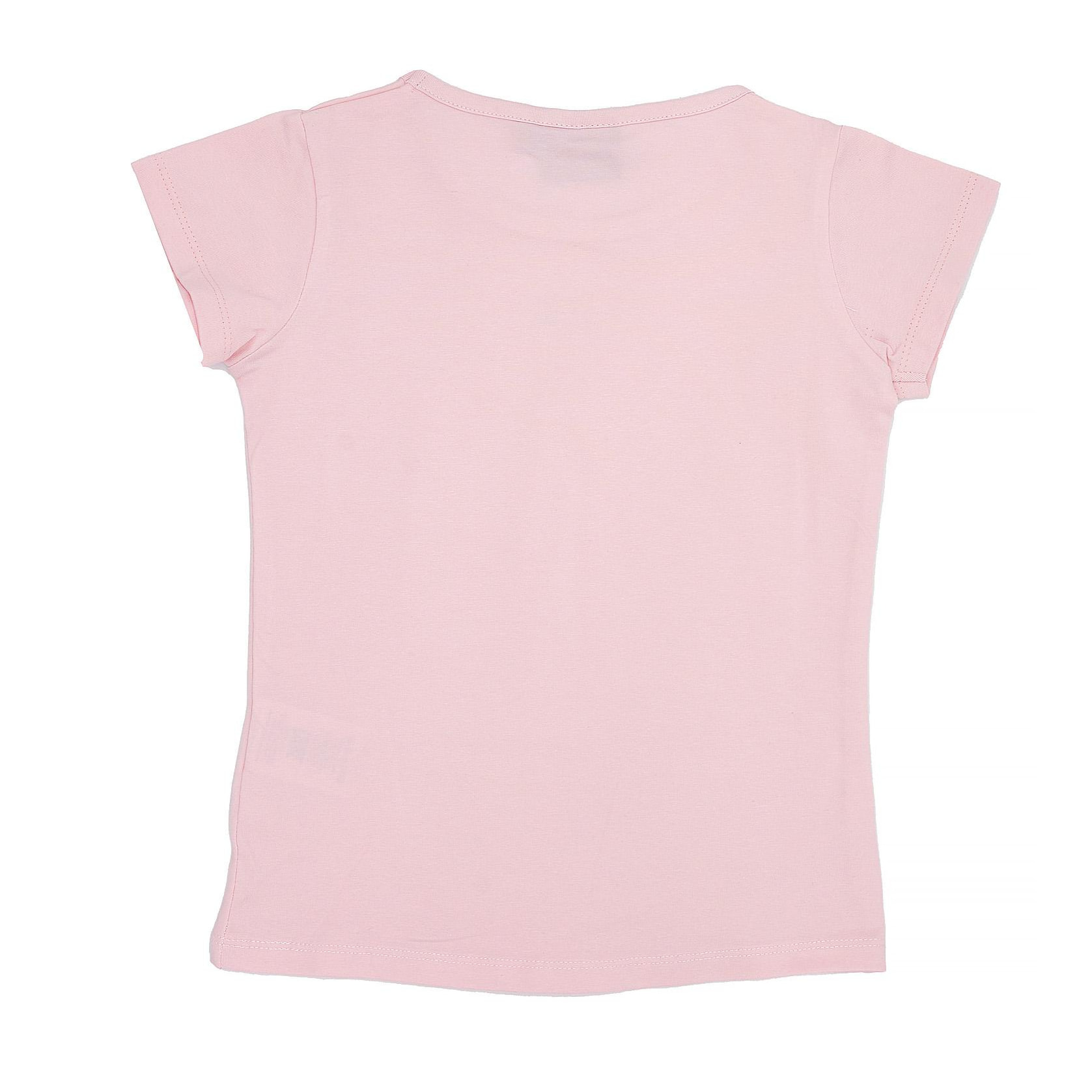 T-shirt a maniche corte logo piccolo da bambina Foil