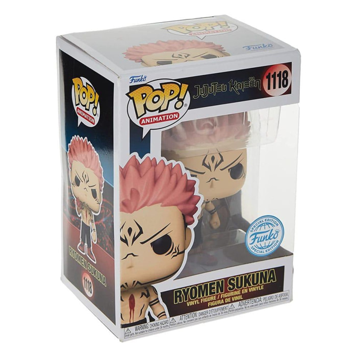 Jujutsu Kaisen Pop & Buddy! Animation Vinile Figura Sukuna W/heart 9 Cm Funko