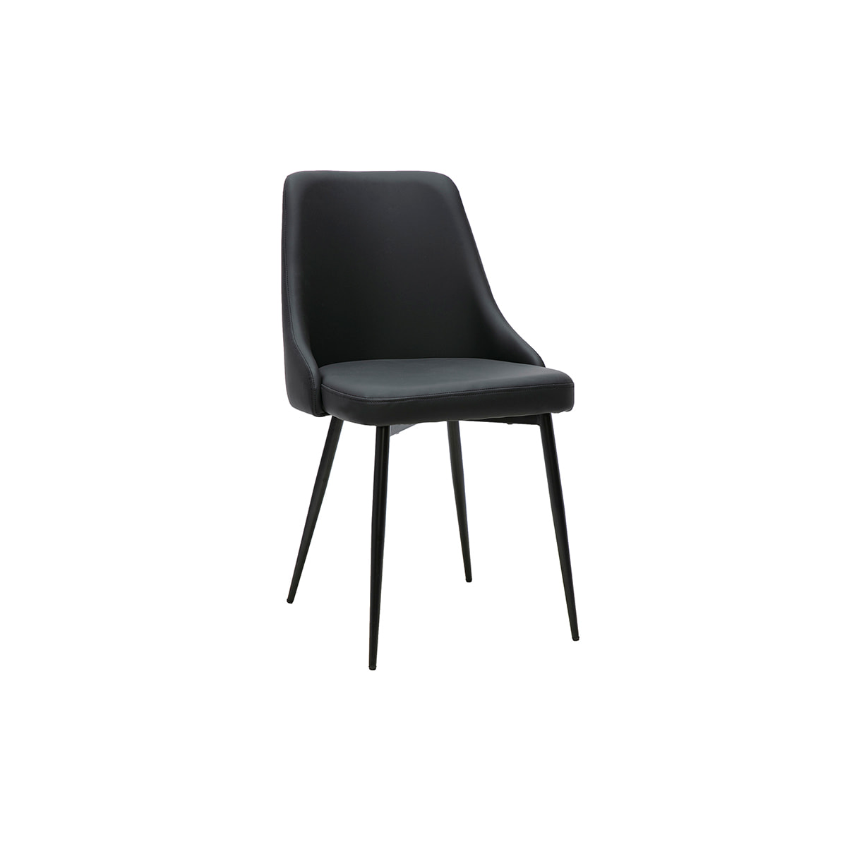 Chaises design noires (lot de 2) CULT