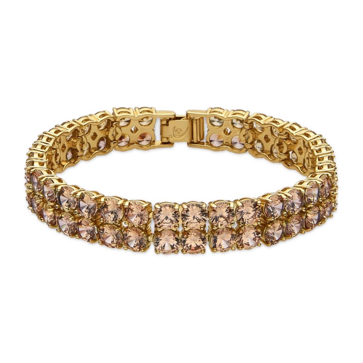 Pulsera con Circonita Brillante acabado oro 18k