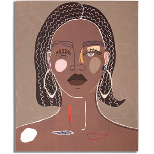 DIPINTO SU TELA TRIBAL -A- CM 80X2,8X100