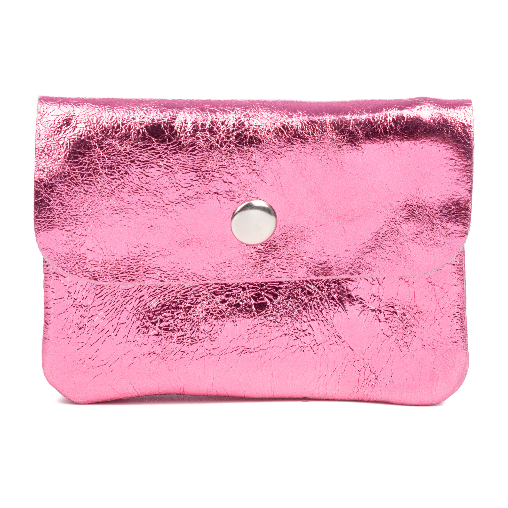 Alpignano monedero mujer. Piel auténtica Gamuza lacada brillante.