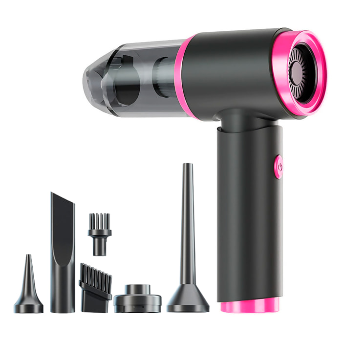 Aspirapolvere e soffiatore a mano 5 in 1, con 5.000 pa, batteria da 2000mAh.