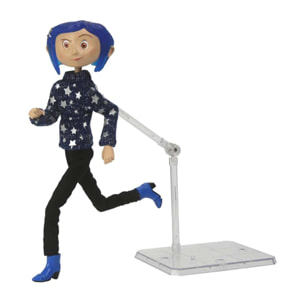 Coraline Action Figure Pvc Coraline Felpa a Stelle 17 Cm Neca