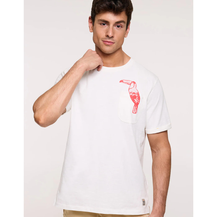Camiseta Manga Corta Blanca - Patchpalm