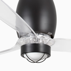ETERFAN M LED Ventilateur noir mat/transparent DC