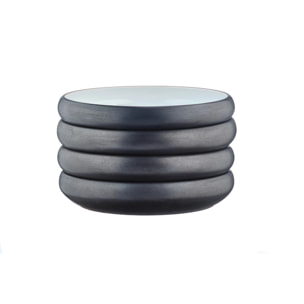 Assiette creuse GOURMET Ø21,5cm - 4 pièces - Onyx