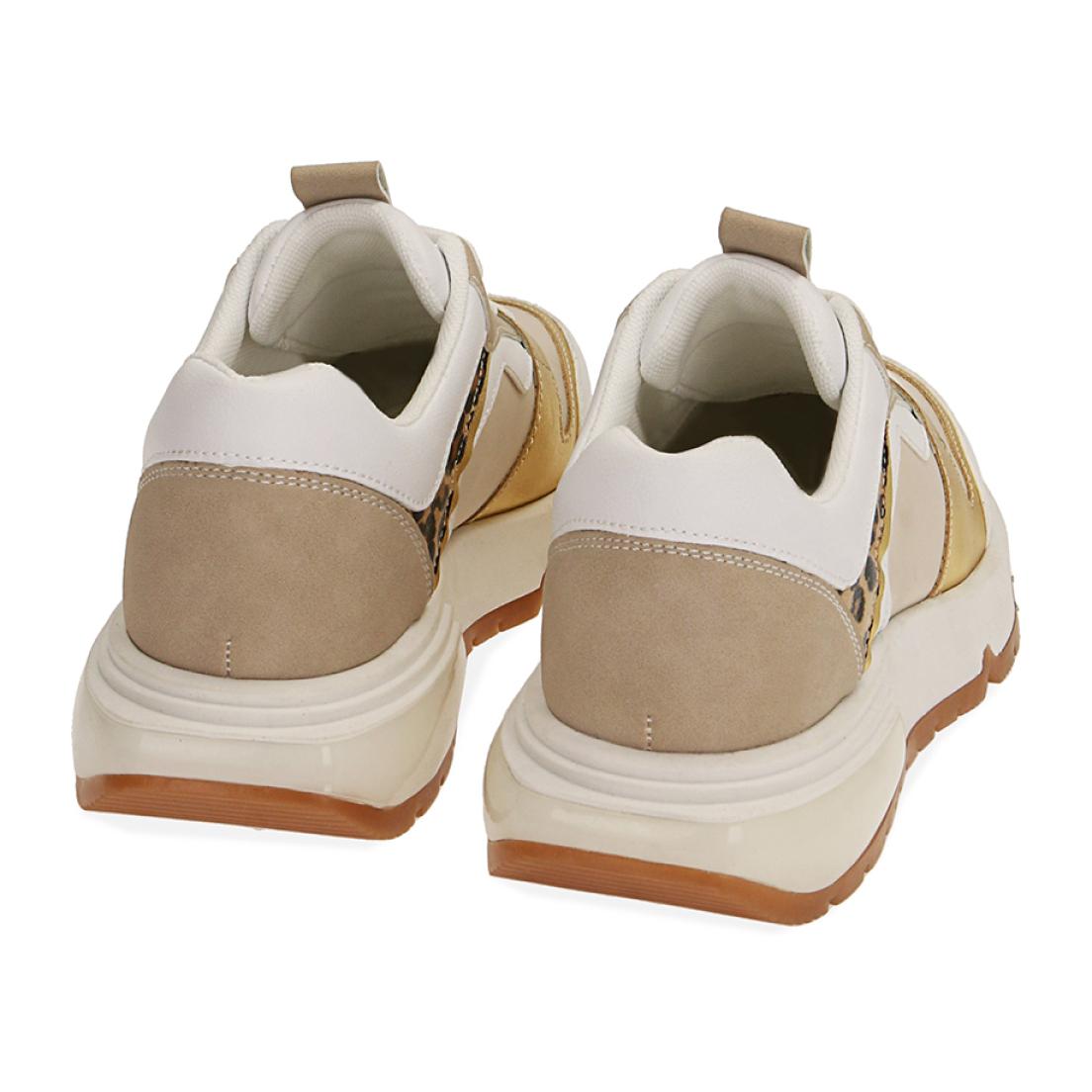 Sneakers bianco/oro