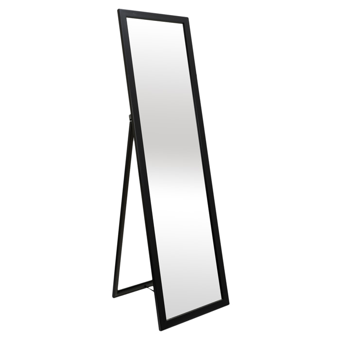 Miroir Sur Pied Noir 124cm