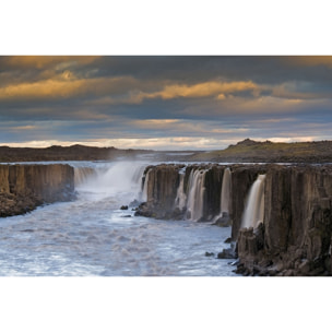 Tableau Chute d'eau by night Tableau alu Dibond