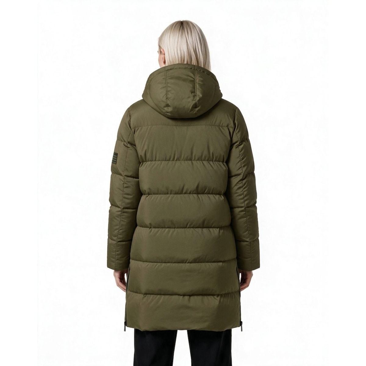 Abrigo para mujer ECOON Biarritz Long jacket - Khaki