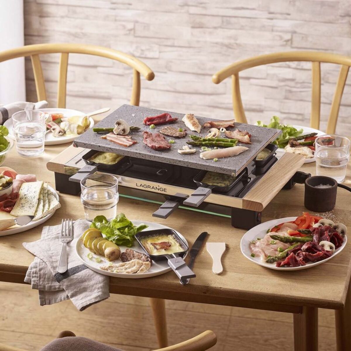 Raclette LAGRANGE pierre elégance bois clair à poser