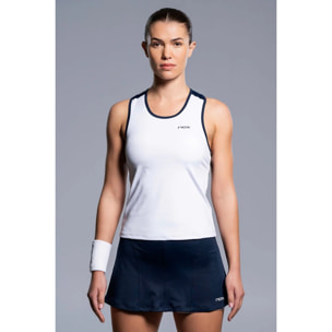 Camiseta Tirantes Mujer TEAM Blanco/Azul