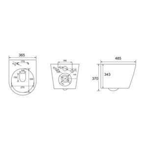 Pack WC bati-support Geberit + Cuvette Swiss Aqua Technologies sans bride fixations invisibles + plaque chrome (INFINITIOGEB2)