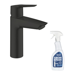 Mitigeur lavabo GROHE Start noir M + nettoyant GrohClean