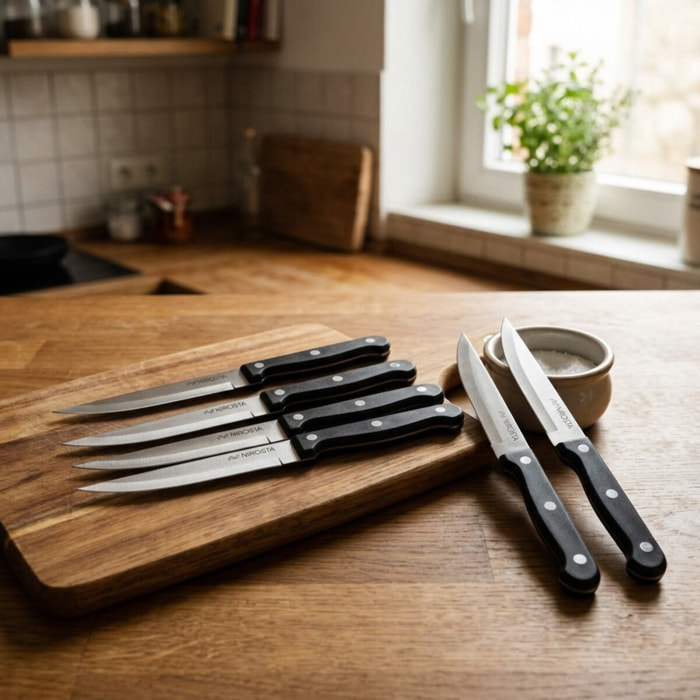 Lot de 6 couteaux à steak Nirosta Mega 21 cm