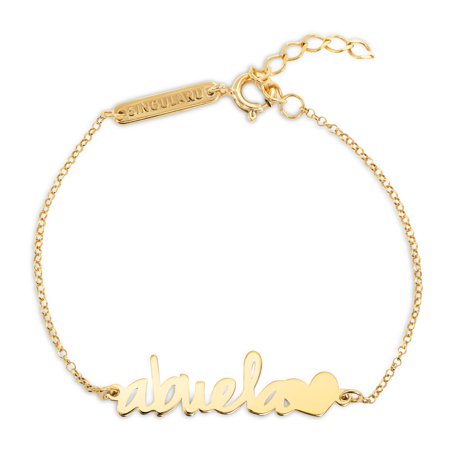 Bracciali Grandma Heart Argento Placcato Oro