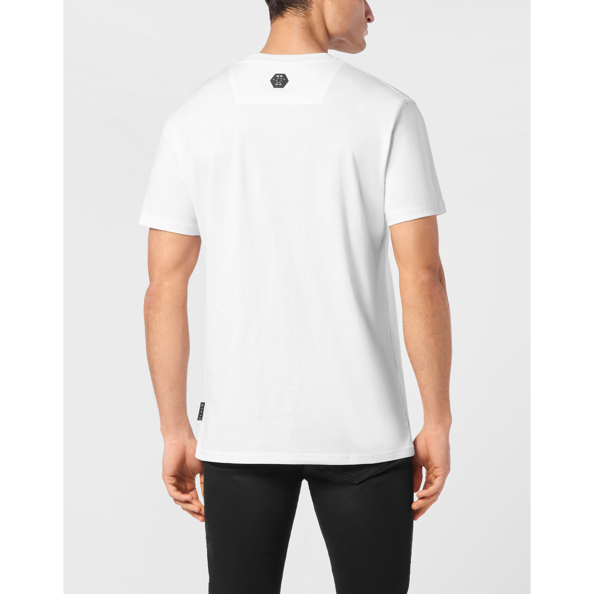PHILIPP PLEIN Camiseta de cuello redondo y manga corta MONEY