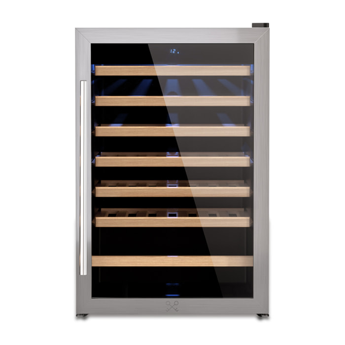 Les Petit Champs Frigorífico Bodega 48BT 128L 4-18 grados 6 estantes madera CAVC48