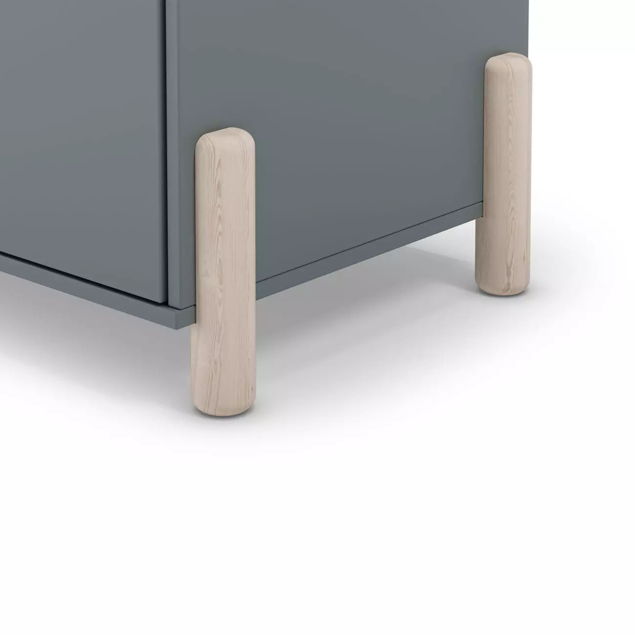 Armario juvenil de 2 puertas en verde salvia y oak soft 92,5x180 cm Misty Dawn Verde Salvia - Oak Soft