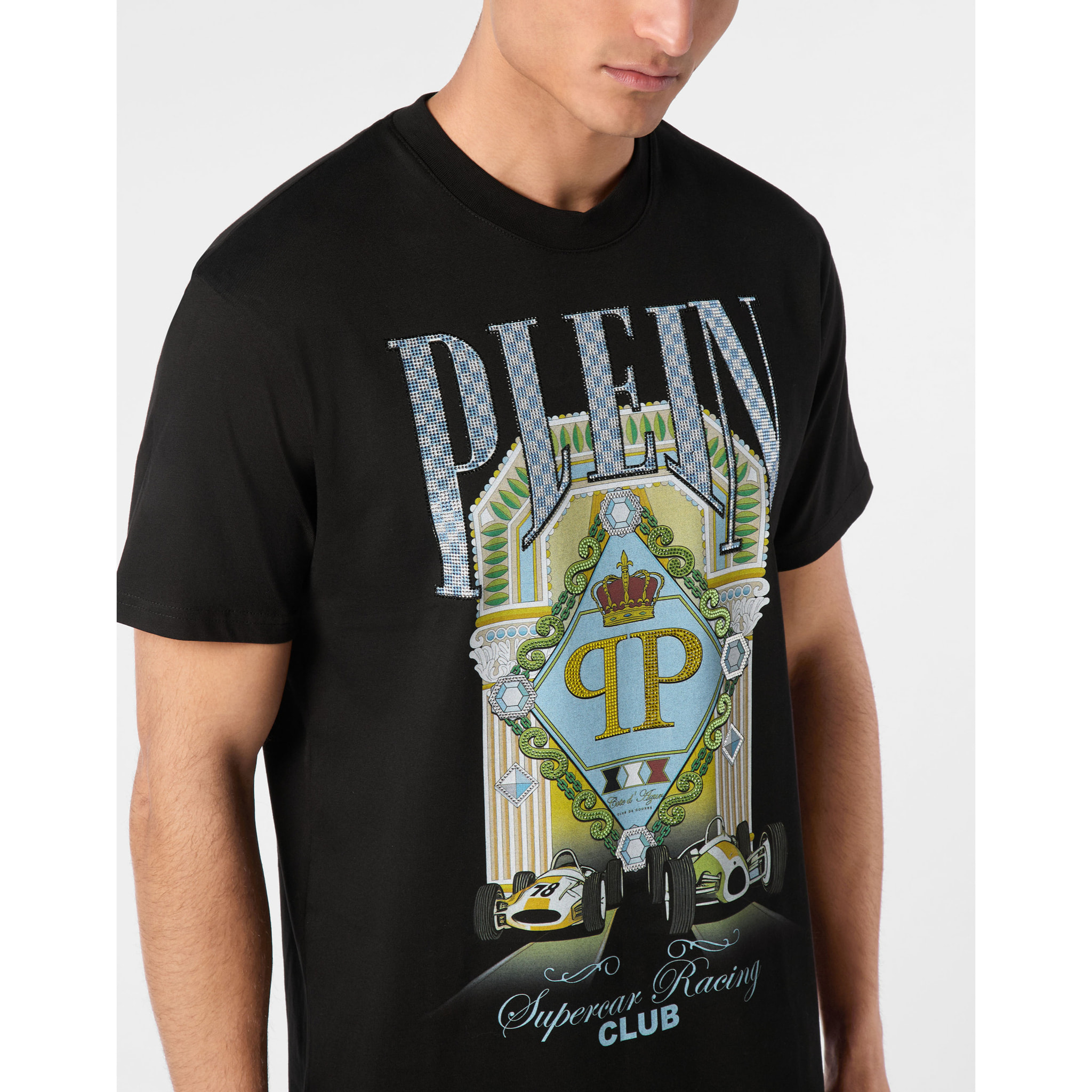 PHILIPP PLEIN Camiseta Cuello Redondo RACING