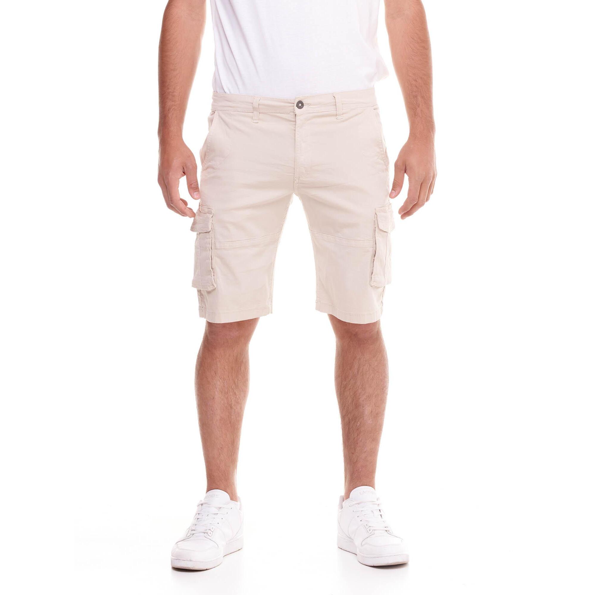 Shorts cargo minimalistas para hombre