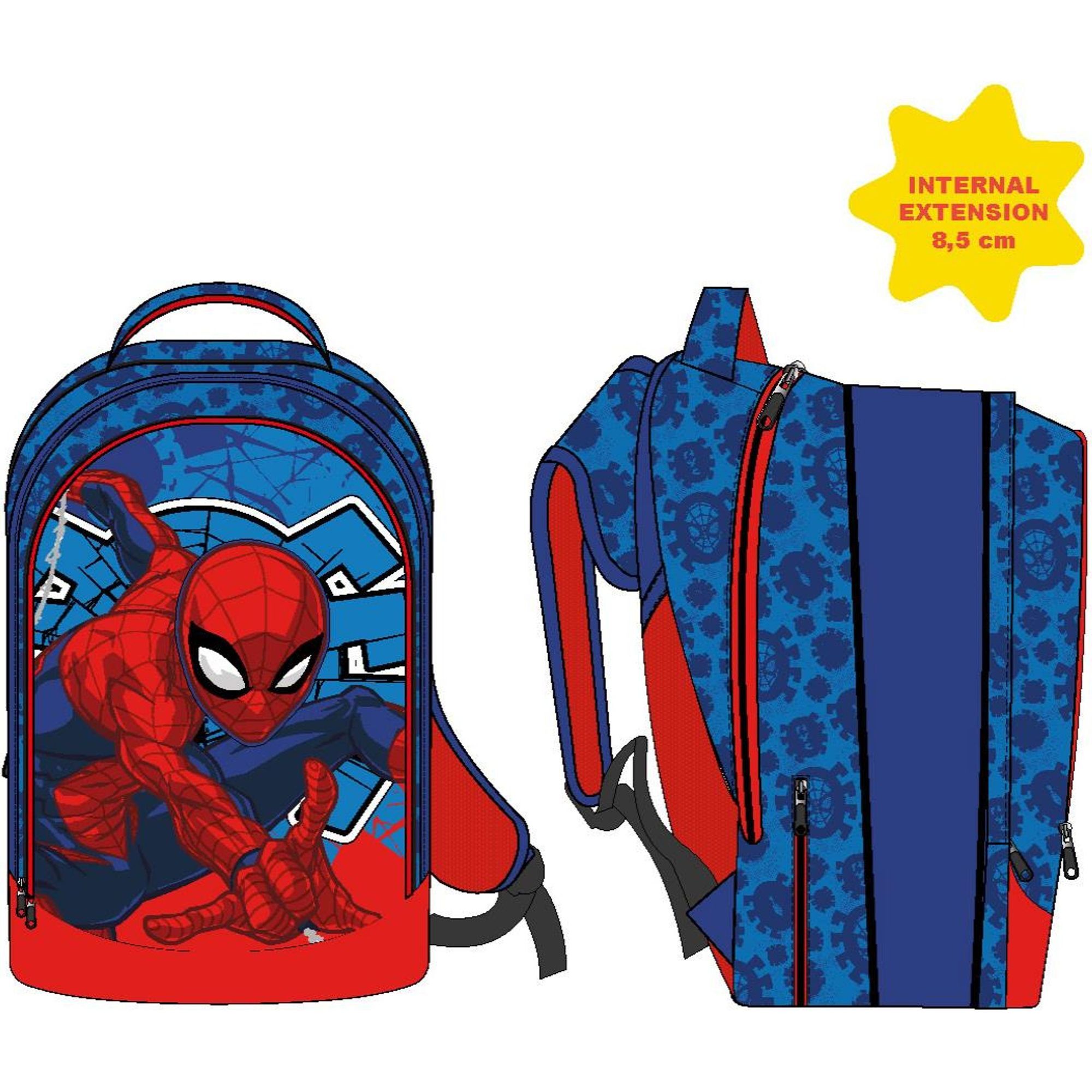 Mochila Escolar Mediana 41 Cm Spiderman