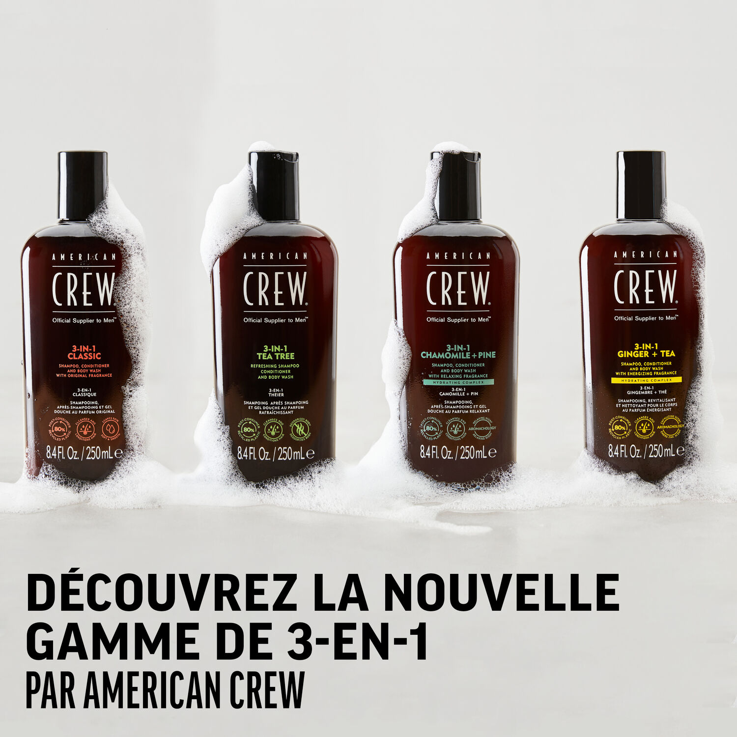 3-en-1 Arbre à Thé - Shampoing 3 en 1 Revitalisant et Hydratant