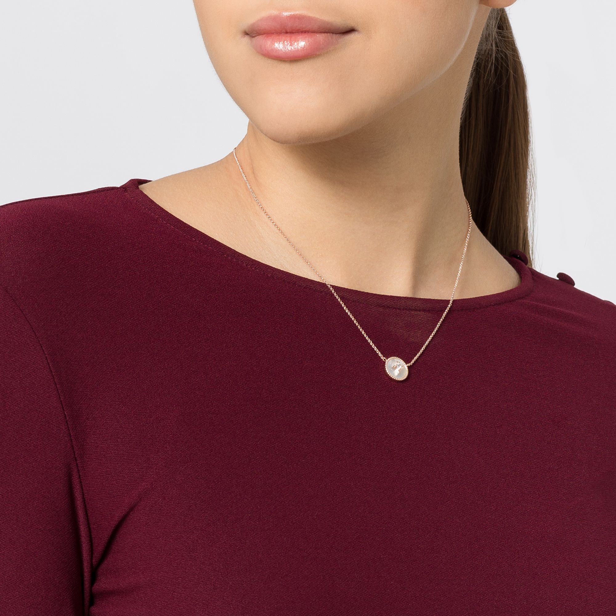 Collana U.S. Polo Assn. In metallo placcato oro rosa