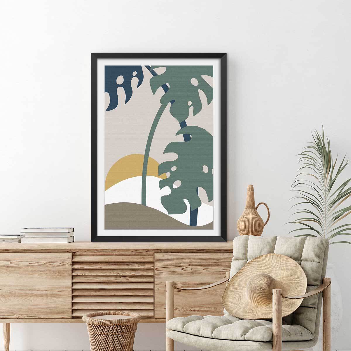 Affiche Monstera effet tissé Affiche seule