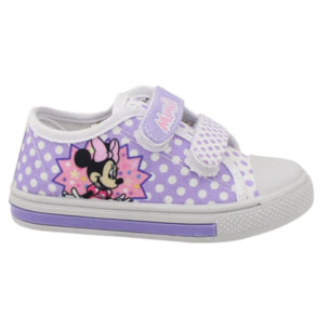 Scarpe in tela con luci Minnie Viola a Pois Lei Easy Shoes Viola