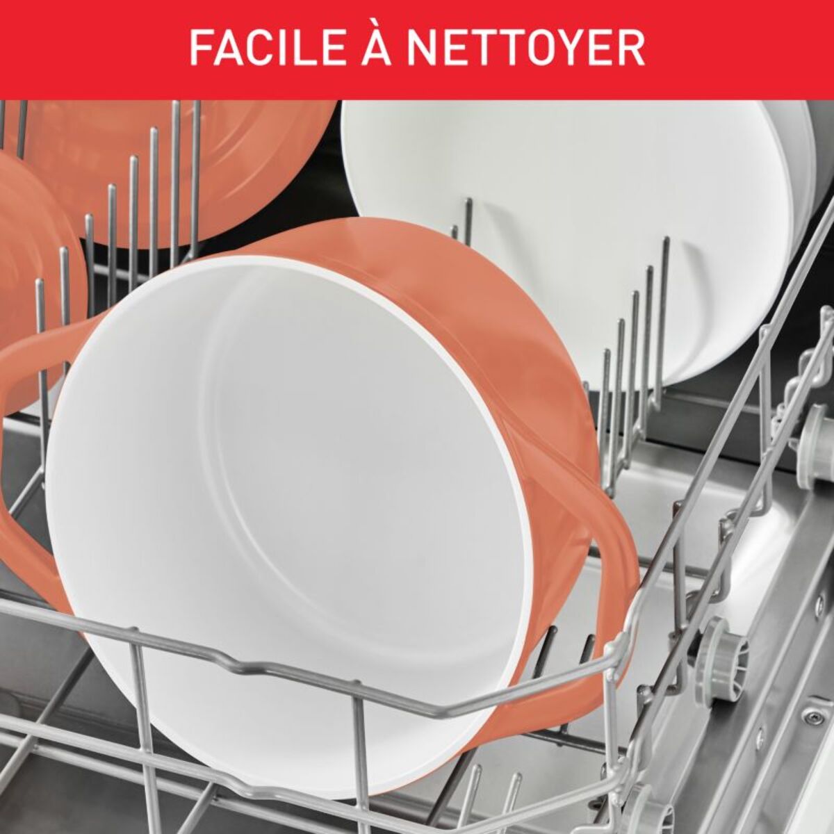 Cocotte TEFAL AIR SOFT LIGHT 24 cm Terra cotta