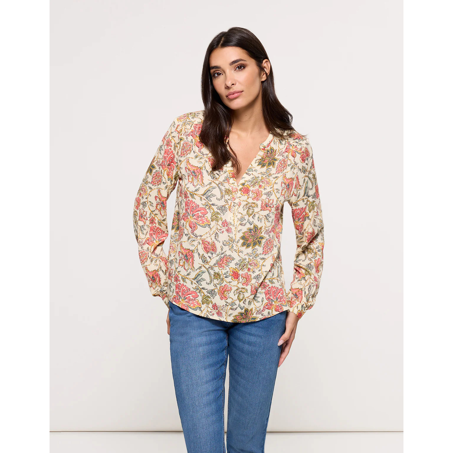 Camisa Manga Larga Beige - Prerit