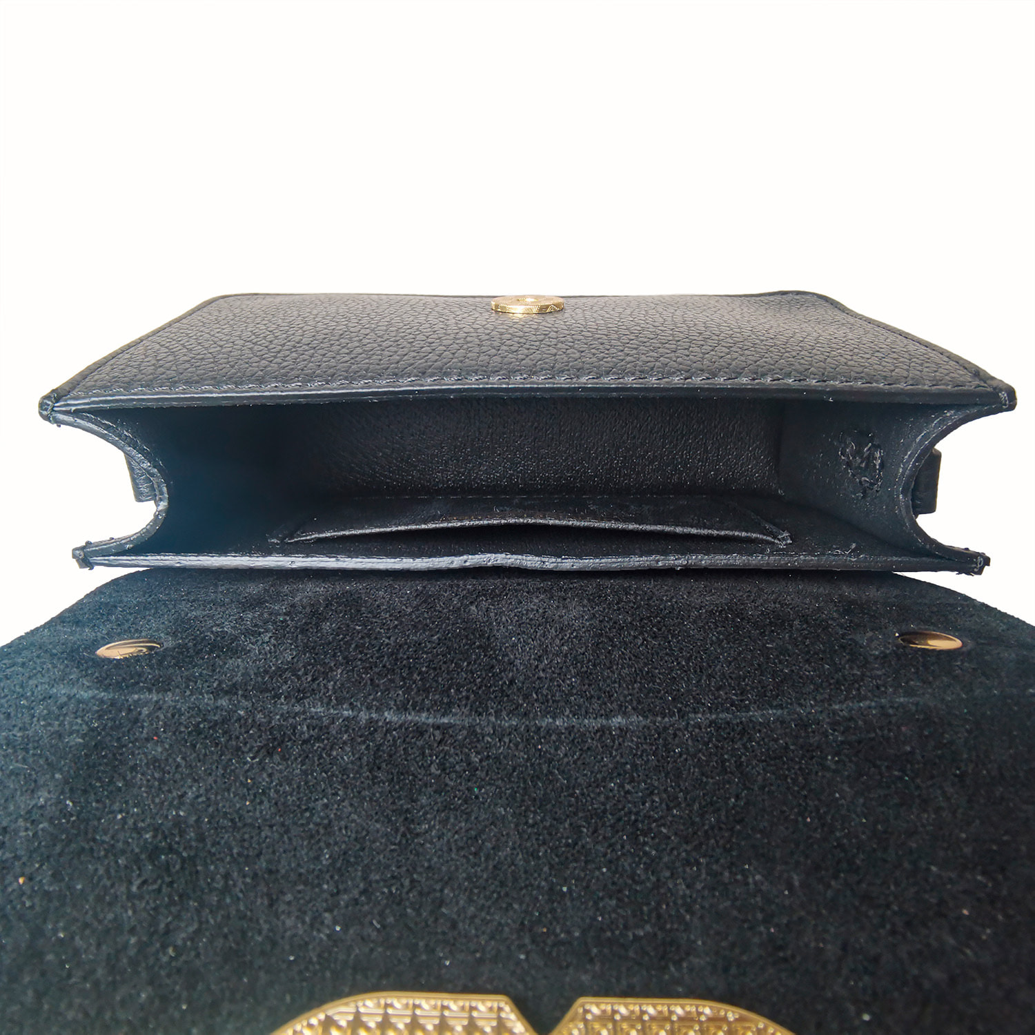 Borse Donna colore Nero-in pelle Made in Italy 20x20x7cm