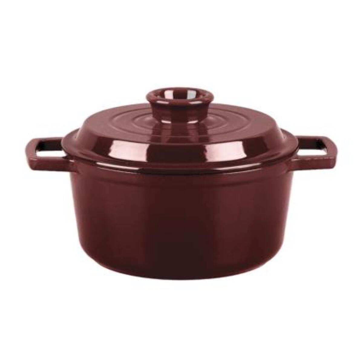 Cocotte en fonte ronde   - "Masseiron Merlot"