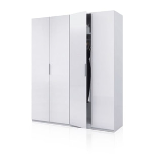 Armario Belar 4 puertas Blanco Brillo