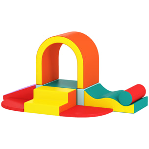 Parcours motricité bébé 10 pièces mousse EPE housse synthétique multicolore