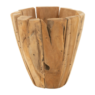 J-Line cache-pot Jack - bois - naturel - medium - Ø 35 cm