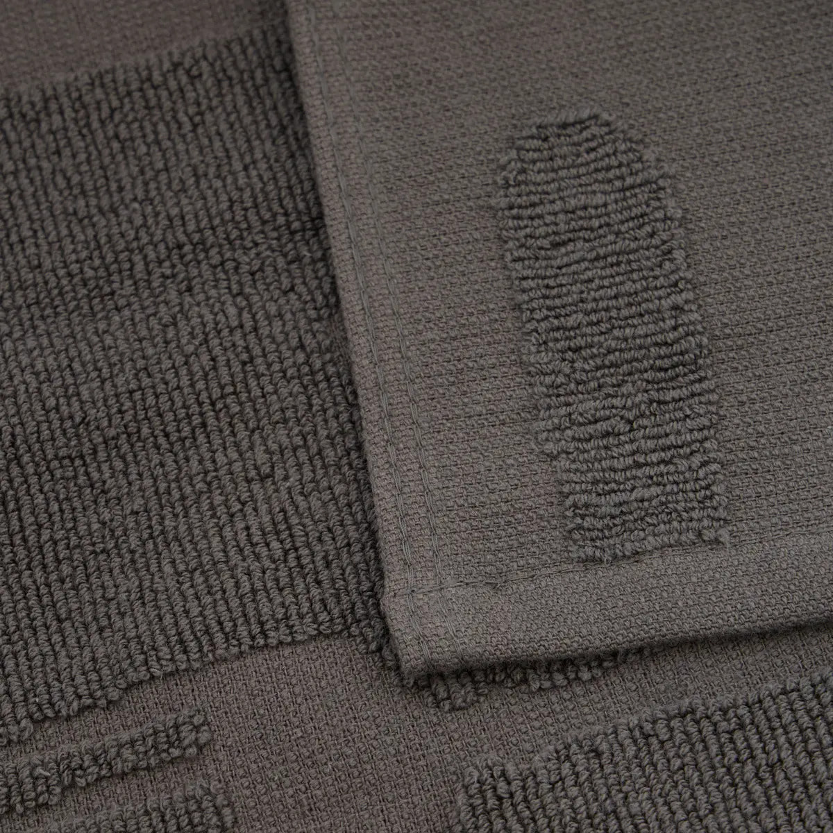 2 torchons Terry 70x45cm gris