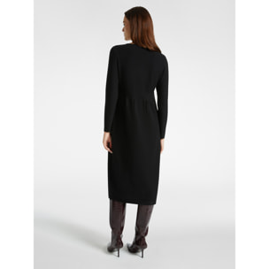 Elena Mirò - Vestido largo de viscosa LENZING™ ECOVERO™ - Negro