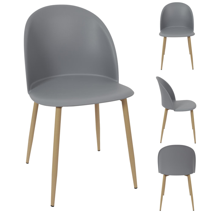 CHAISE SCANDINAVE BERGEN GRIS