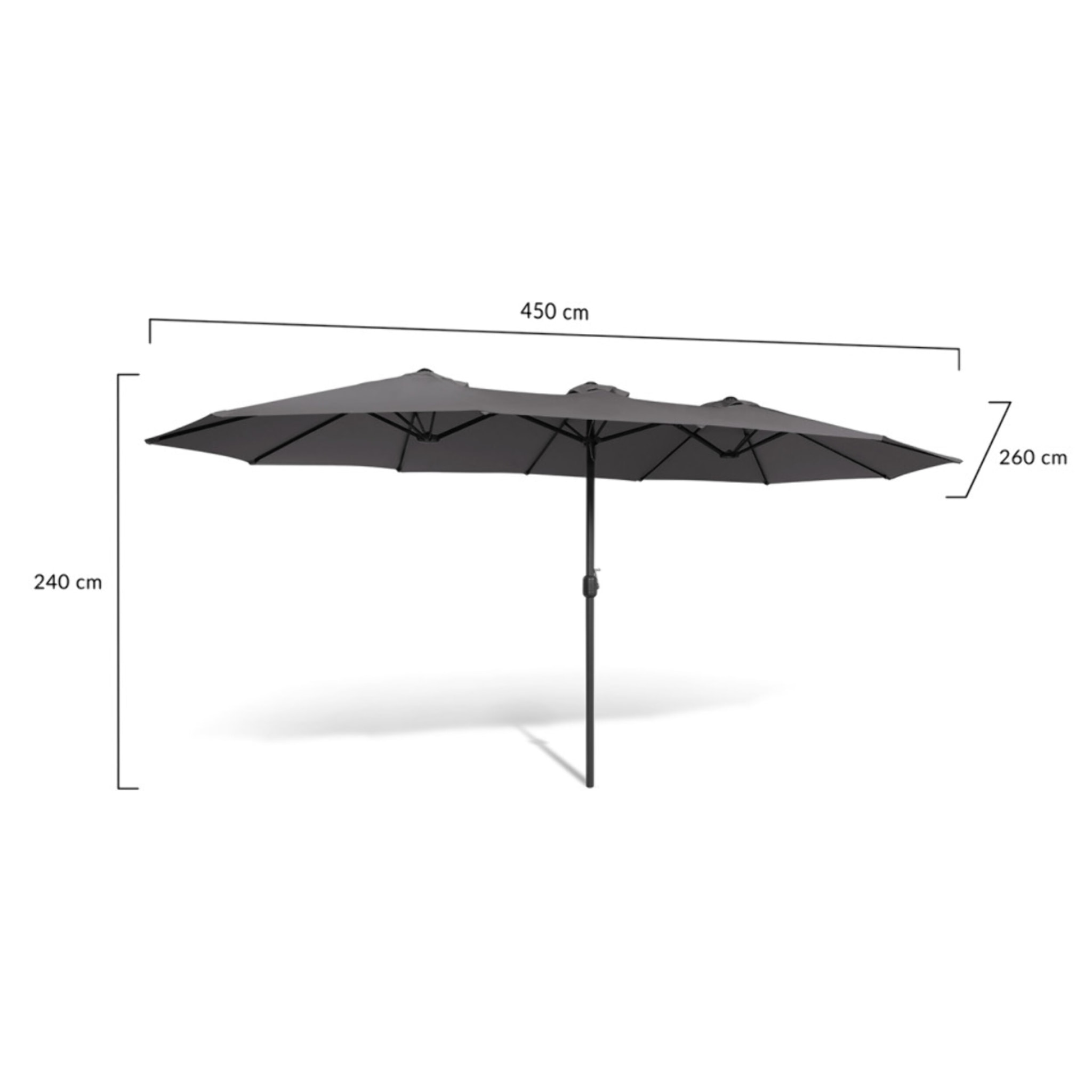 Parasol double 4,5m
