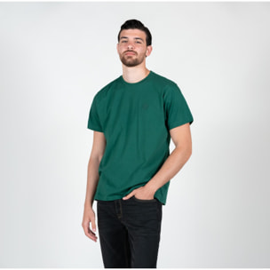 T-shirt basic con logo ricamato